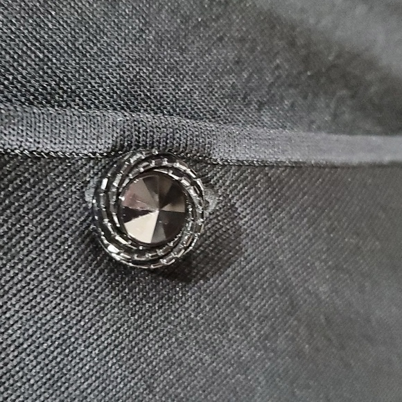 Misook flared black rust red blazer knit lightweight - Picture 4 of 7